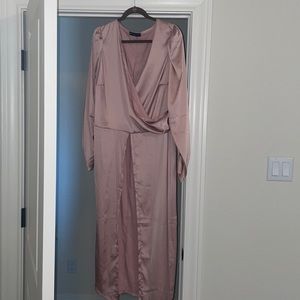 Long blouse with open slit